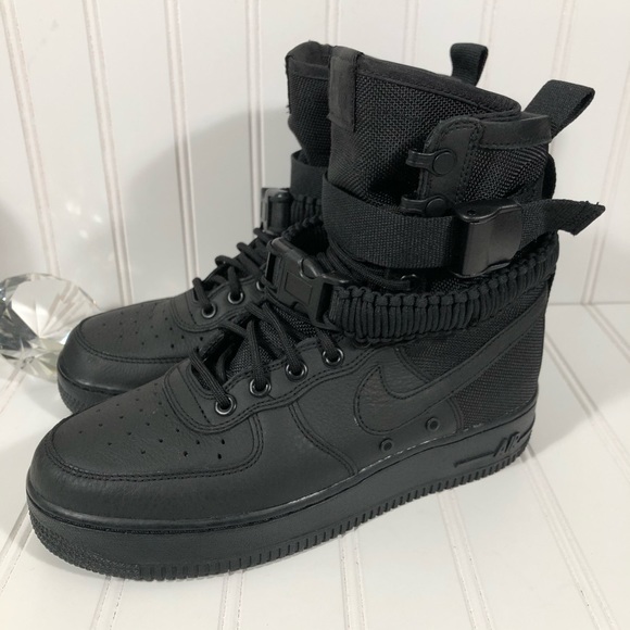 nike sf air force 1 hi boot black
